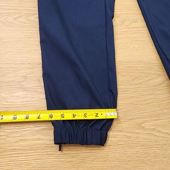 Nike Track Pants Mens L Blue Running Windbreaker Ankle Zipper Gym Activewear - Picture 9 of 14